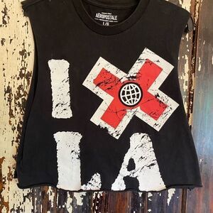 X-Games deconstructed women’s crop Warped Tour tank top size L